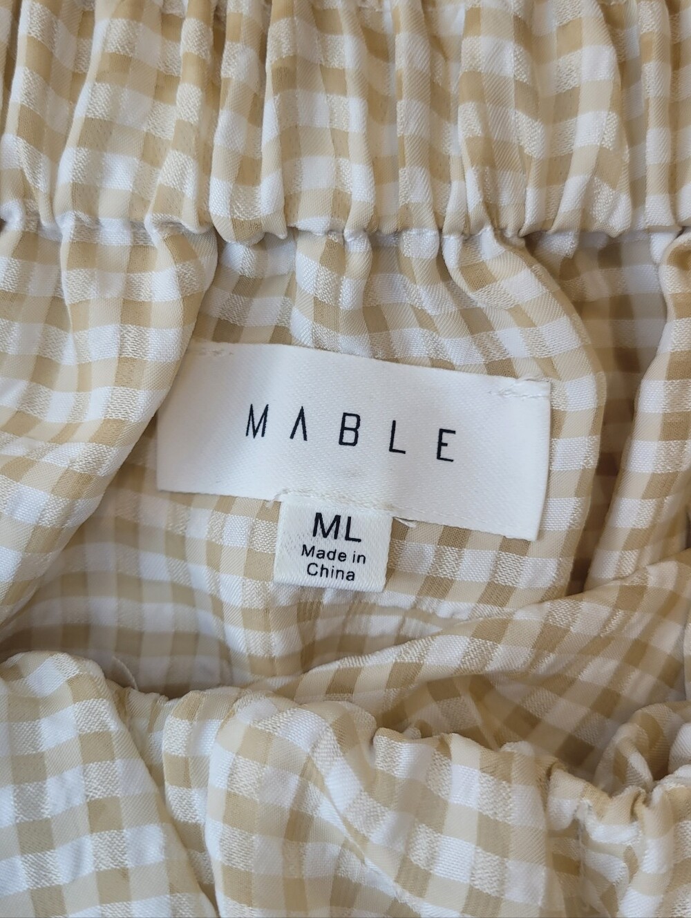 Mable Yellow Gingham Tiered Ruffle Midi Dress Medium/Large Excellent Condition - Picture 2 of 9